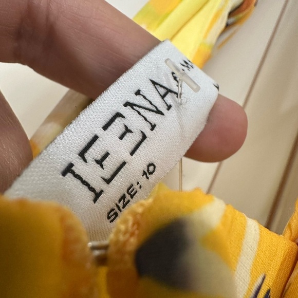 IEENA FOR MAC DUGGAL
Yellow Crossed Halter Tie Waist Jumpsuit (D7) - Picture 14 of 14